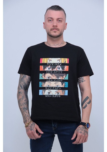 Unisex Anime Modası Baskılı Tshirt