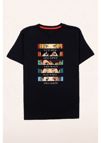 Unisex Anime Modası Baskılı Tshirt
