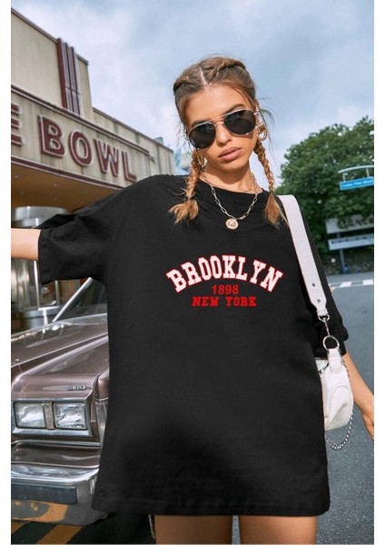 Unisex Brooklyn Baskılı Tshirt