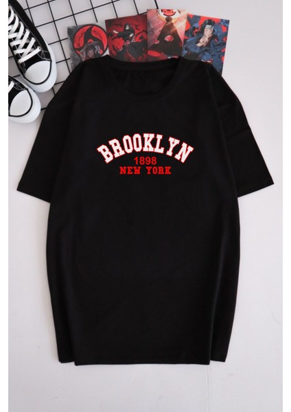 Unisex Brooklyn Baskılı Tshirt