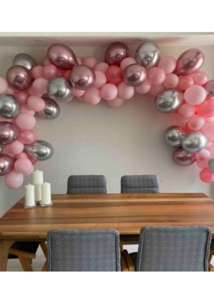 Özel Gün Krom-Pastel Balon Konsepti 100 Adet