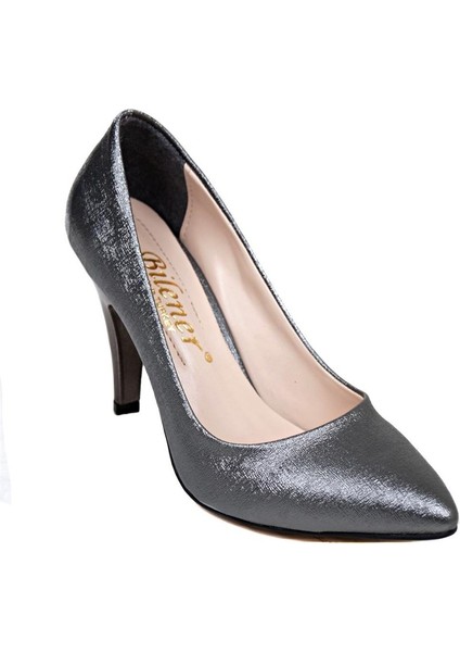 Çanta Platin Kadın Topuklu Stiletto Ayakkabı 360.501
