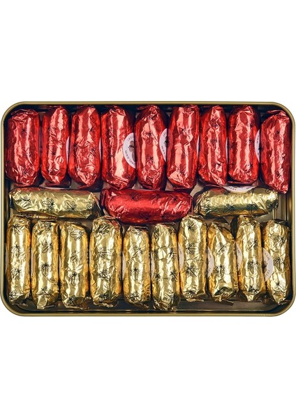 Karışık Çukulat Kuru Incir 500 gr Metal Kutu