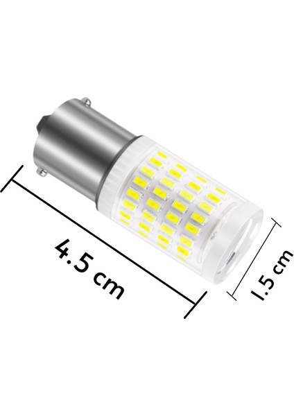 T20 Beyaz 80 Ledli Park, Stop, Sinyal Ledi Tek Duy / Çift Duy