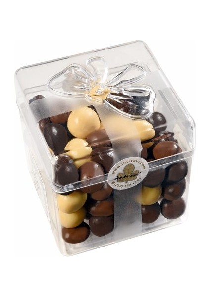 Karışık Çikolatalı Incirli Special Draje 200 gr Pleksi Kutu