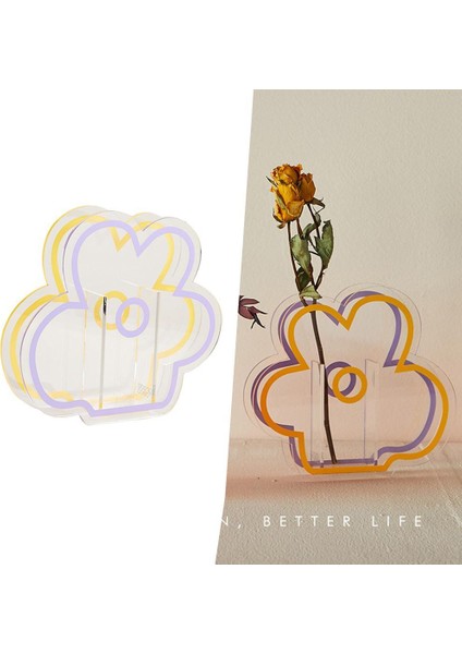 F Fityle Çiçek Vazo Modern Çiçek Dekor Atölye Ekici Ev Ofis Vazo Temizle (Yurt Dışından) modelleri