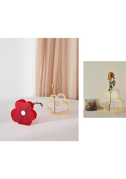 F Fityle Çiçek Vazo Modern Çiçek Dekor Atölye Ekici Ev Ofis Vazo Temizle (Yurt Dışından) indirimleri