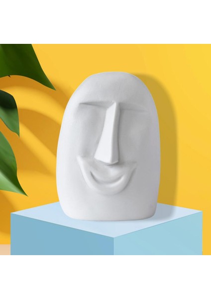 F Fityle Seramik Bitki Pot Vazo Ekici Masa Dekoratif Süs Beyaz 9.2X13 cm (Yurt Dışından)