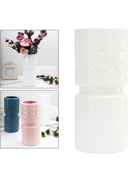 F Fityle Ev Dekorasyonu Plastik Vazo Buketleri Düzenlemek Için Kırılmaz Ev Aksesuarları Sıcak Beyaz (Yurt Dışından) indirimleri