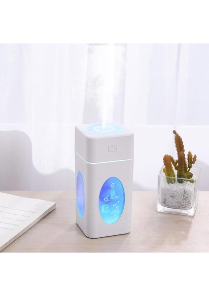F Fityle 260ML Ultrasonik Hava Difüzör Sis Arıtma Aroma Nemlendirici LED Işık Beyaz (Yurt Dışından) fiyatları