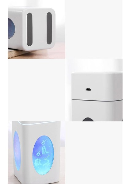 F Fityle 260ML Ultrasonik Hava Difüzör Sis Arıtma Aroma Nemlendirici LED Işık Beyaz (Yurt Dışından) indirimleri