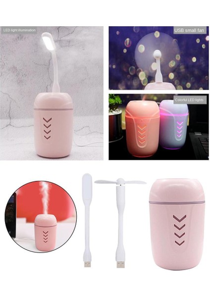F Fityle USB Mini Nemlendirici LED Gece Lambası Araba Masaüstü Sprey Mist Pembe (Yurt Dışından) modelleri