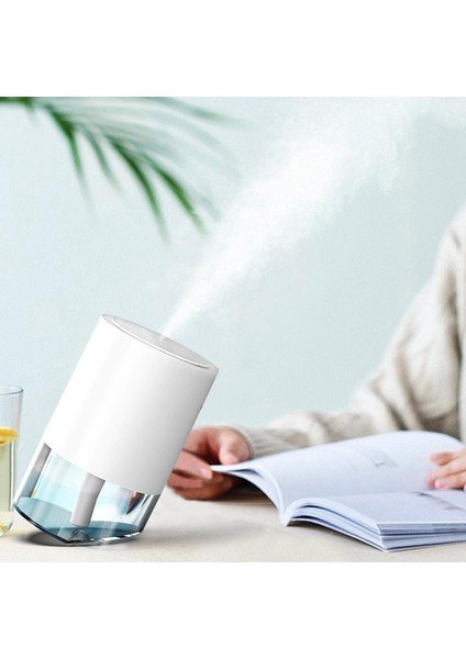 F Fityle 390 ml USB Mini Araba Ev Nemlendirici Aroma Yağı Difüzör Mist Arıtma Beyaz (Yurt Dışından)