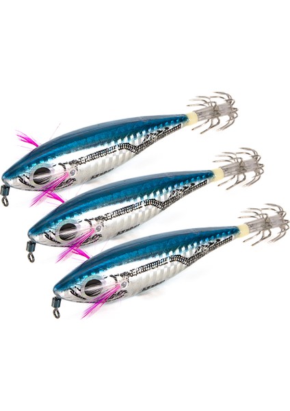 3 Adet Kalamar Jig Yapay Sert Balıkçılık Lures (Yurt Dışından)