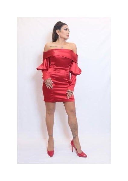 Strablez Saten Mini Elbise fırsatları