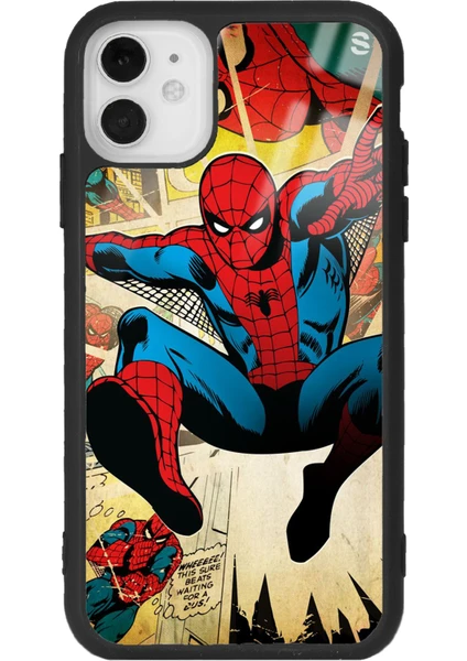 Apple iPhone 11 Spider-Man Örümcek Adam Tasarımlı Glossy Telefon Kılıfı