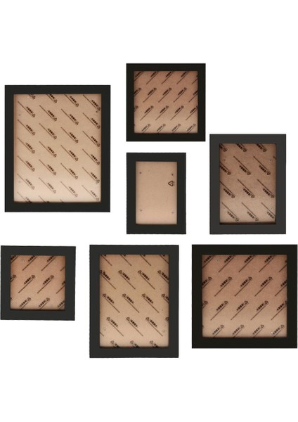 F Fityle Basit Ahşap Resim Fotoğraf Çerçevesi Düğün Aile Fotoğraf Çerçevesi Siyah 7 Inç (Yurt Dışından) fiyatları