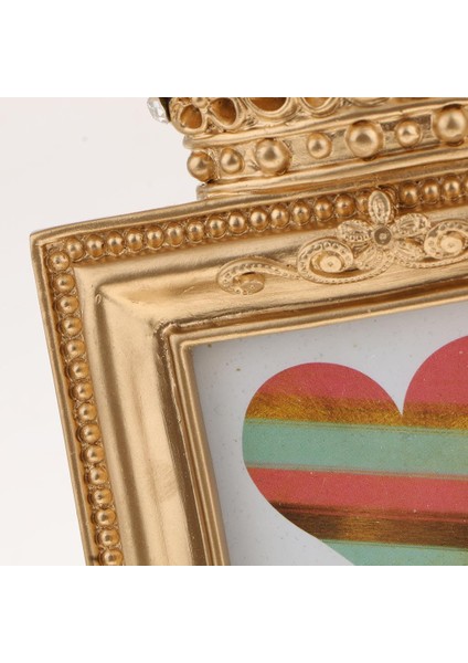 F Fityle Altın Taç Reçine Resim Fotoğraf Çerçevesi Barok Lüks Tarzı Ev Dekor Kare 3 Inç (Yurt Dışından) indirimleri