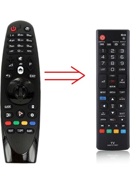 Lg Tüm Modeller Sihirli Air Kumanda Yerine Uyumlu Tuşlu Model Klasik Kumandası Lg Kısa Model fiyatları
