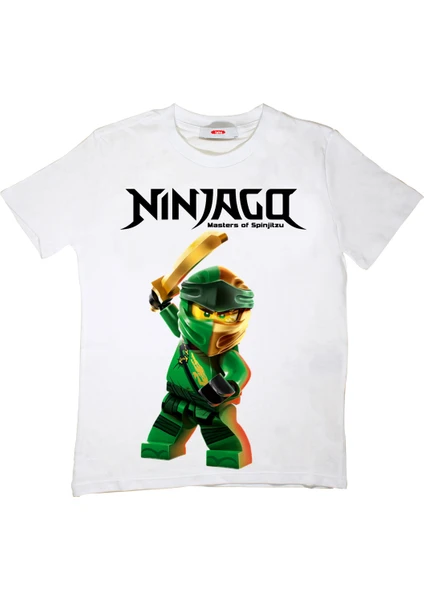 Ninjago Çocuk Tişört Beyaz Unisex