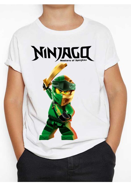 Ninjago Çocuk Tişört Beyaz Unisex