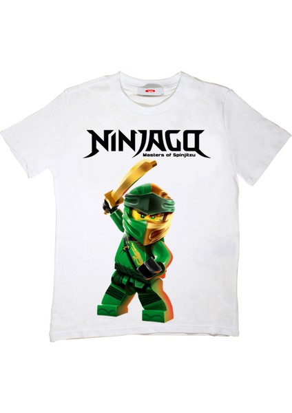 Ninjago Çocuk Tişört Beyaz Unisex modelleri