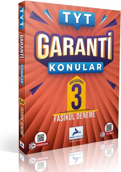 TYT Garanti Konular 3 Fasikül Denenem Video Çözümlü