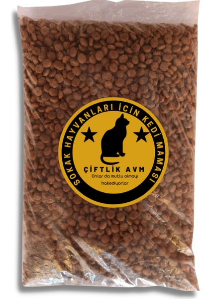 Çiftlik Avm Sokak Hayvanları Için Destekleyici Kedi Maması 500 gr