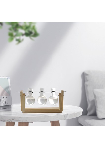Ahşap Standı Cam Tesisi Teraryum Konteyner Hidroponik Pot Vazo Masa Dekoru 14X28 cm (Yurt Dışından) modelleri