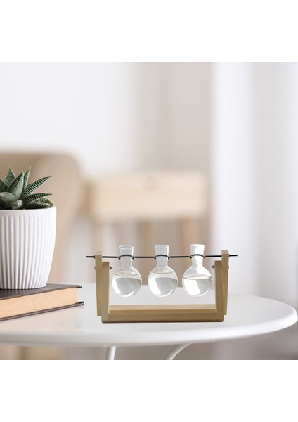 Ahşap Standı Cam Tesisi Teraryum Konteyner Hidroponik Pot Vazo Masa Dekoru 14X28 cm (Yurt Dışından) fırsatları