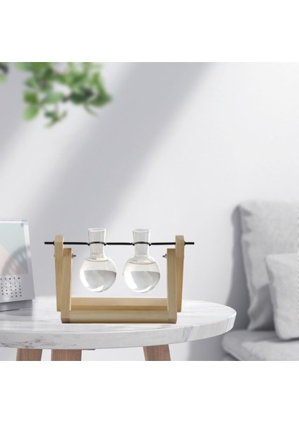 Ahşap Standı Cam Tesisi Teraryum Konteyner Hidroponik Pot Vazo Masa Dekoru 14X22 cm (Yurt Dışından) modelleri