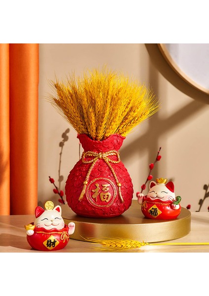 Reçine Çiçek Vazo Şanslı Çanta Şekli Çiçek Tutucu Sanat El Sanatları Ev Kurutulmuş Çiçek Altın (Yurt Dışından) modelleri