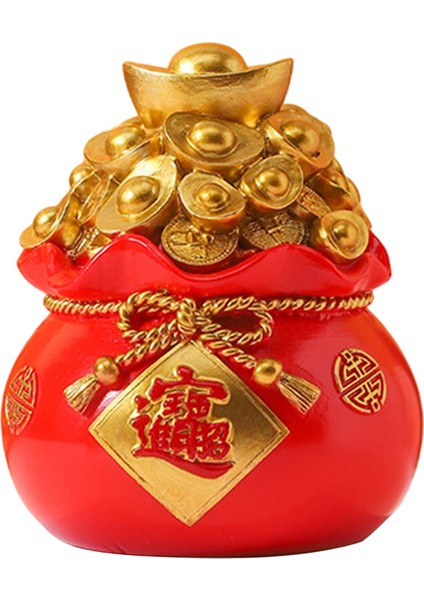 Nefis Kumbara Para Çantası Şekli Tahsil Hediye Ofis Süs Kırmızı 11X13 cm (Yurt Dışından) modelleri