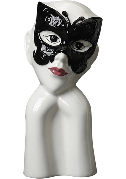 Vazo Bitki Pot Buketi Çiçek Dükkanı Için Çiçek Tutucu Düğün Centerpieces S Siyah Maske (Yurt Dışından)