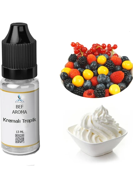 Bef Aroma Kremalı Tropikler Gıda Aroması , Gıda Şurubu