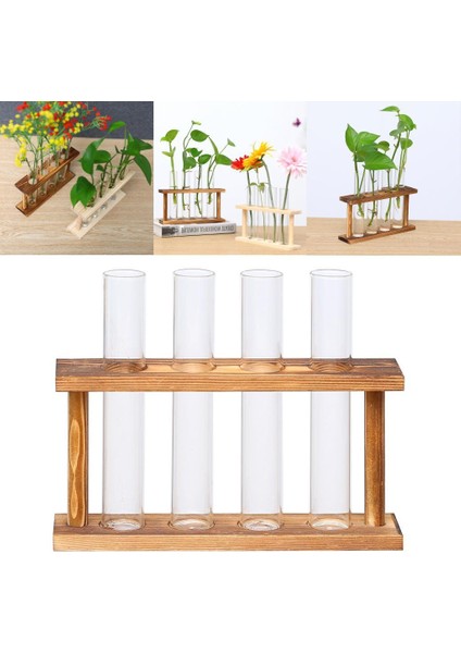 Duvara Monte Asılı Ekici Test Boru Çiçek Vazo Masaüstü Camı Tr Standı Ahşap (Yurt Dışından) fiyatları