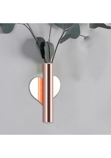 Ev Duvar Asılı Bitki Çiçek Vazo Tüp Oturma Odası Ekici Tutucu Dıy Gül Altın Kalp (Yurt Dışından) modelleri