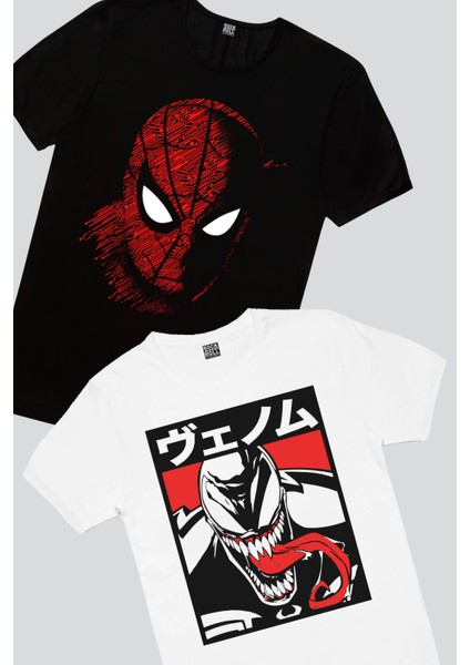 Dijital Örümcek, Uzun Dil Erkek Tişört 2'li Eko Paket