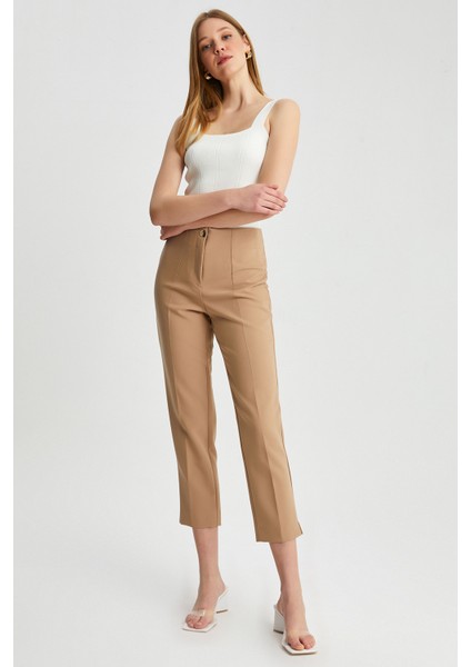 Kadın Pensli Paça Yırtmaçlı Pantolon fiyatları