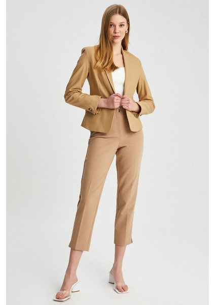 Kadın Pensli Paça Yırtmaçlı Pantolon indirimleri