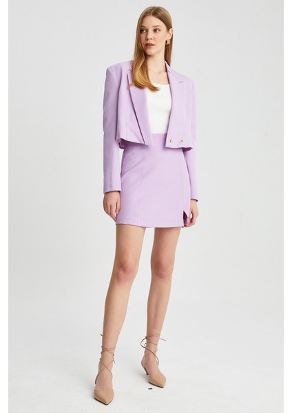 Kadın Kruvaze Kısa Blazer Ceket fırsatları