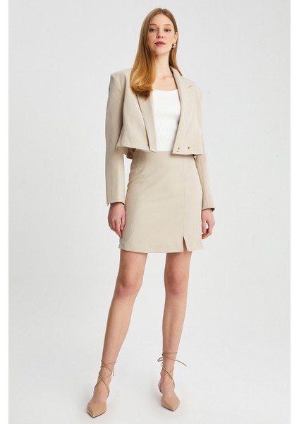 Kadın Kruvaze Kısa Blazer Ceket fırsatları