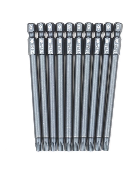 10 Parçalı Güvenlik Torx Bit Seti 1/4 Inç Sürücü Kurcalamaya T27 (Yurt Dışından)
