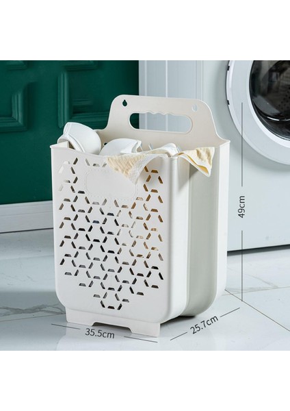 Çamaşırhane Sepeti Kolu ile Giysi Iç Çamaşırı Organizatör Tutucu Yurdu Beyaz Orta (Yurt Dışından) fiyatları