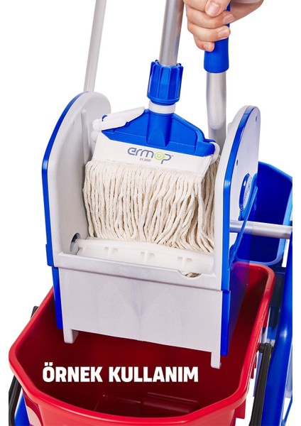 Islak Paspas Mop Aparatı Mavi