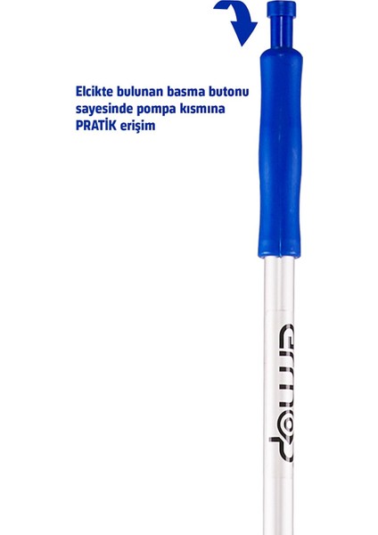 Pratik Yüzey Temizlik Sistemi Sap ve Aparat 40 cm
