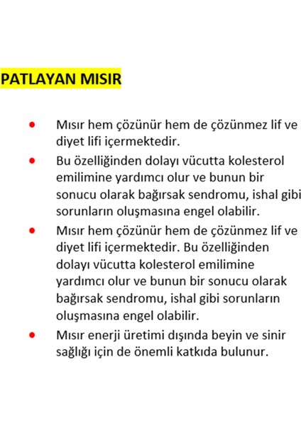 Patlayan Mısır 500 gr
