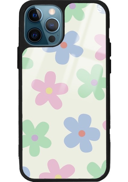 Apple iPhone 11 Pro Max Nude Çiçek Tasarımlı Glossy Telefon Kılıfı