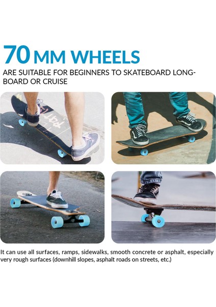 8 Parça Kaykay Tekerlekleri Longboard Pu Rulo Bakım Tekerlek Aksesuarları (Yurt Dışından)