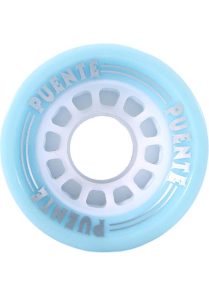 4 Adet Kaykay Tekerlekleri 51MM Pu Kararlı Şok Emme Seyir Tekerlek Işık Mavi (Yurt Dışından)